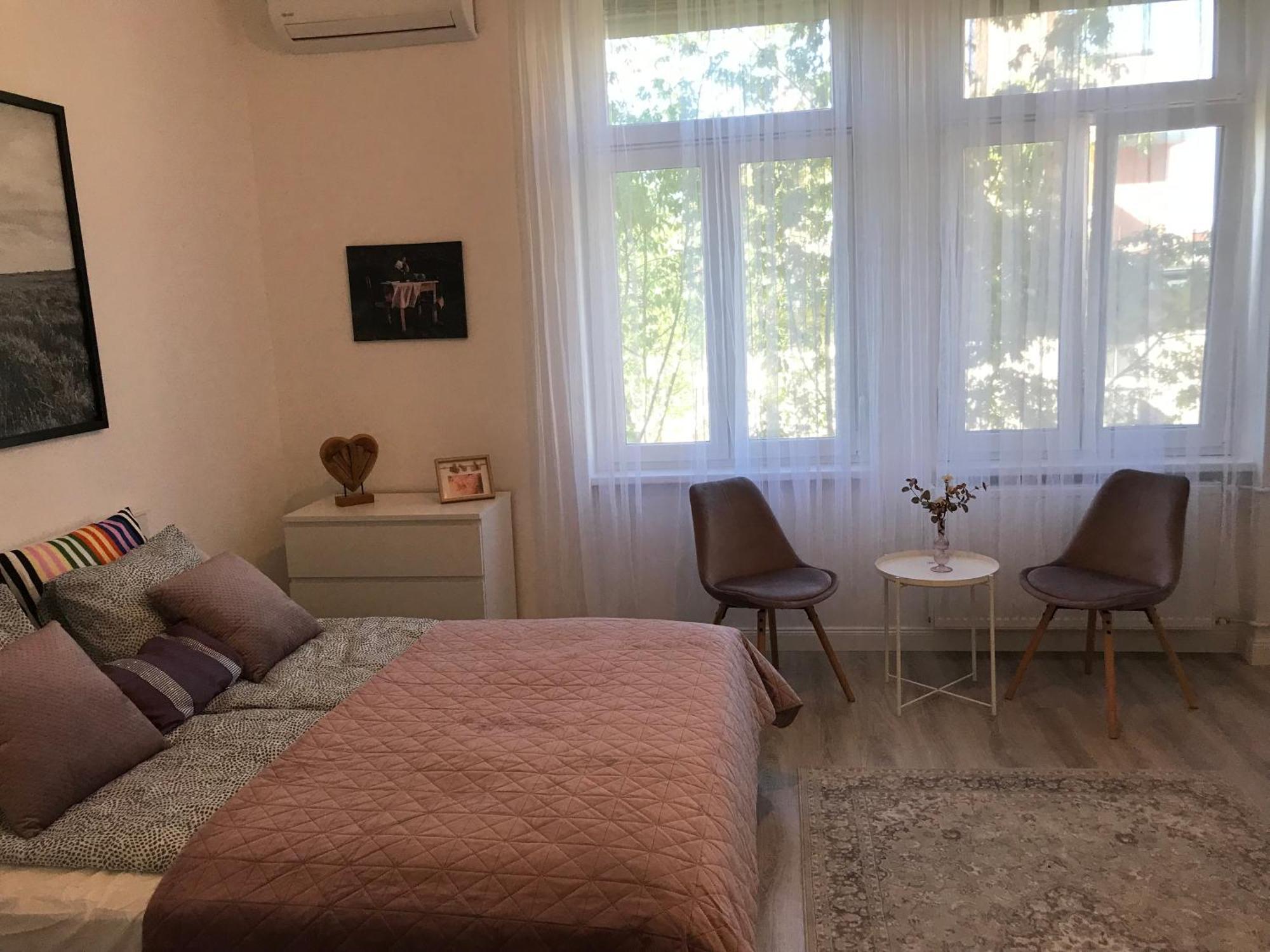 Appartement A Lovley Newly Decorated Fully Equipped Walking Distance To The Park Where Will Find The World Famous Szechenyi Thermal Bath Spa, Museums , And The Capital Circus , Ac, Smart Tv, High Speed Internet Boedapest
