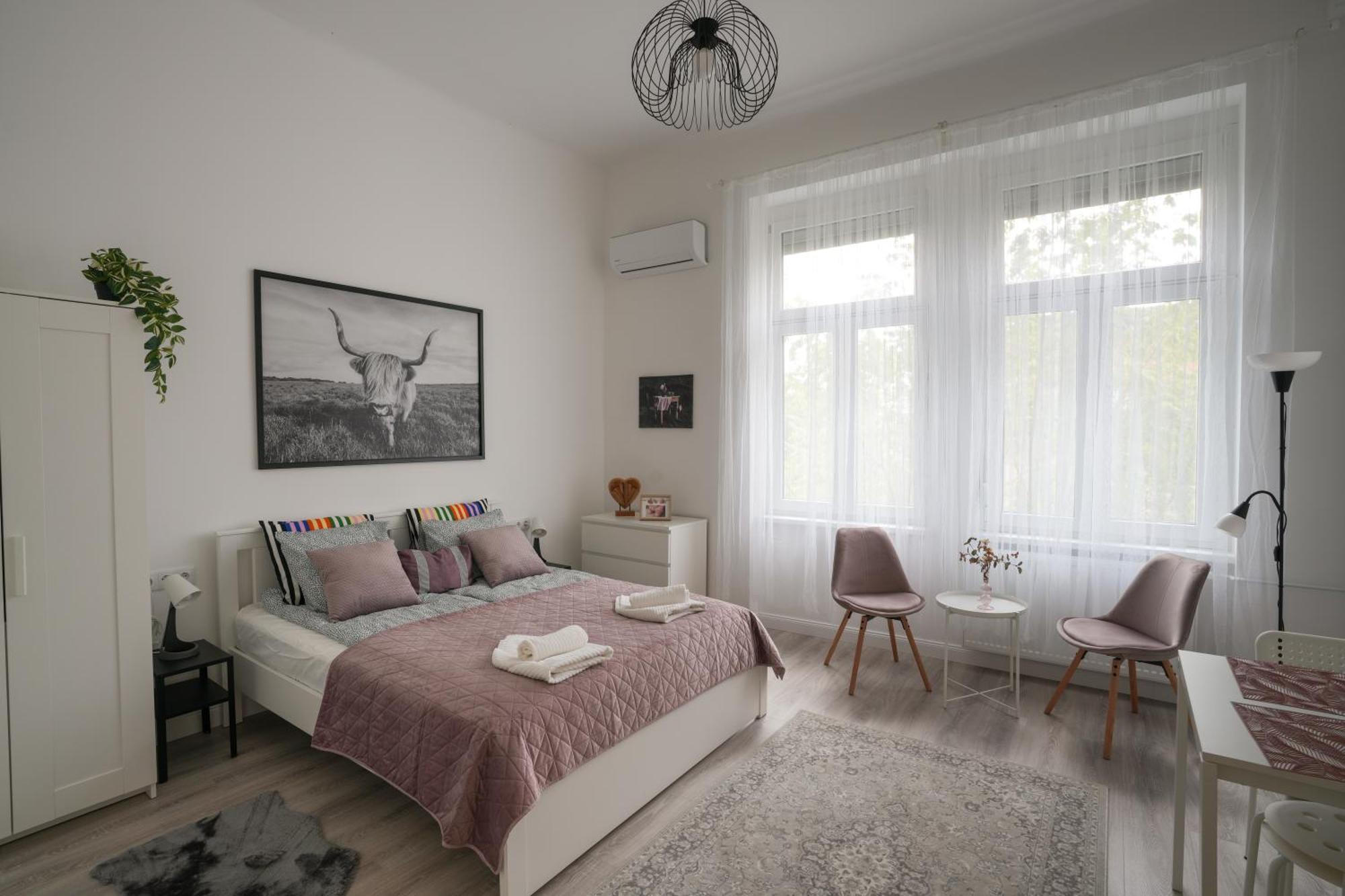 A Lovley Newly Decorated Fully Equipped Walking Distance To The Park Where Will Find The World Famous Szechenyi Thermal Bath Spa, Museums , And The Capital Circus , Ac, Smart Tv, High Speed Internet Apartamento Budapeste